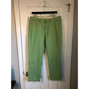 J Crew Men's Chino Light Green Size 34/30